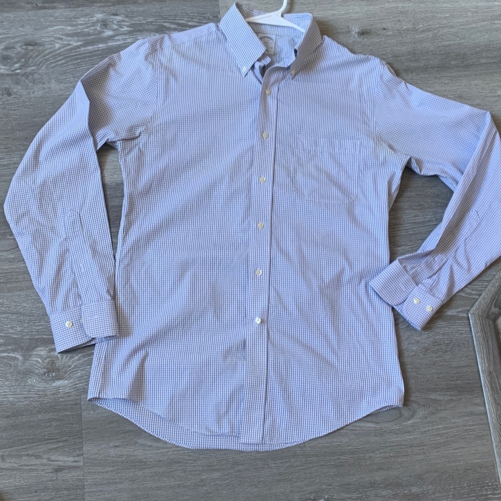 X3 Brooks Brothers Men's Button Up Dress Shirts LOT - 15 neck